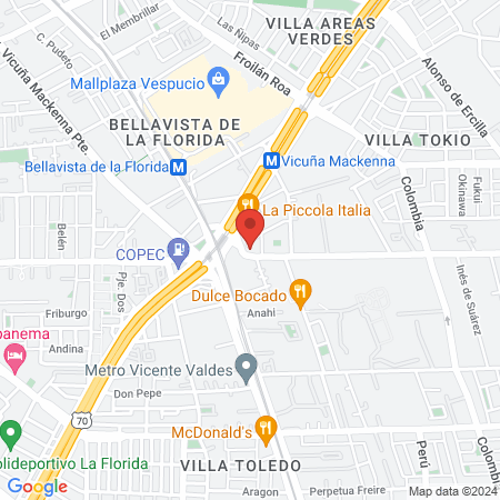 Veterinaria Infinito map