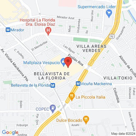 TIJERITAS / Mallplaza Vespucio map