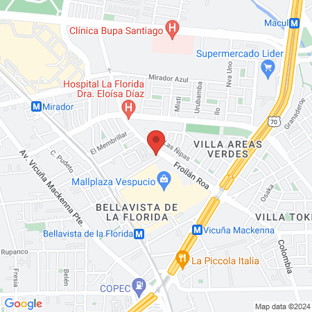 Energy Fitness Club Plaza Vespucio map