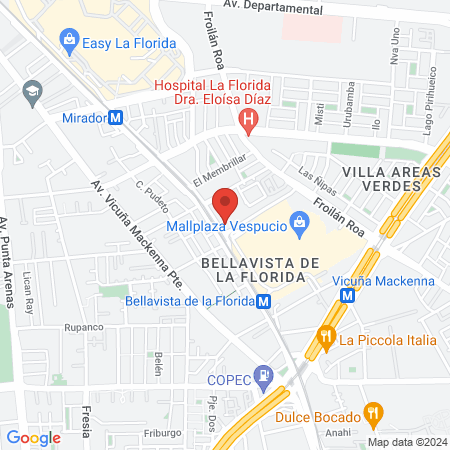 IntegraMédica Plaza Vespucio map