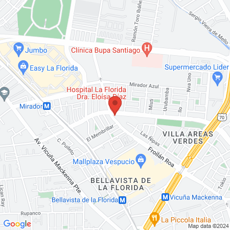Florida Hospital Dra. Eloísa Díaz map