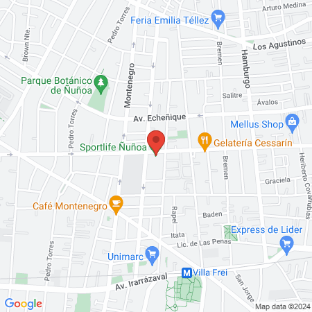 Sportlife Ñuñoa map