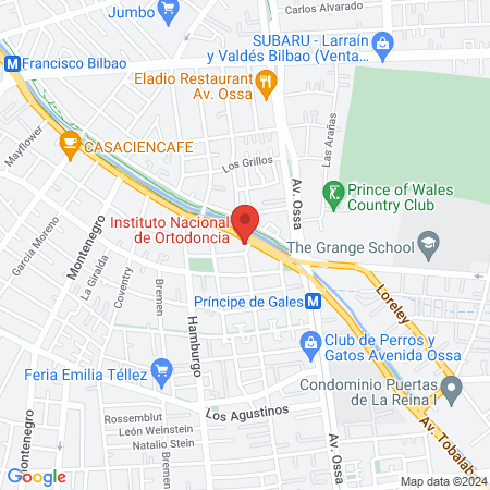 Instituto Nacional de Ortodoncia map