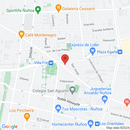 Irarrázaval Medical Center map