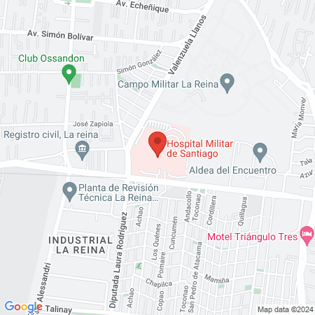 Military Hospital of Santiago map