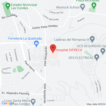 Hospital Dipreca map