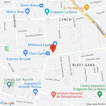 Integramédica Mallpaza Egaña map