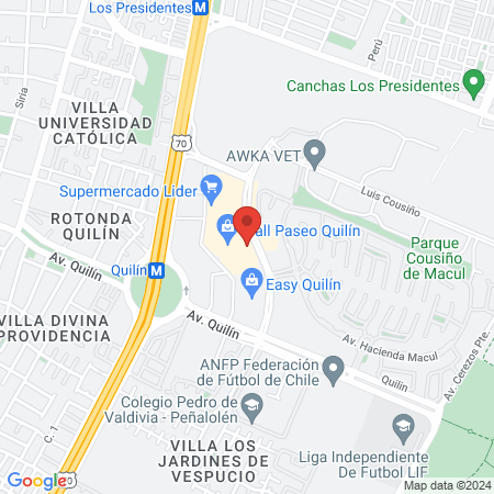 Clinica Hospital Clinico Universidad de Chile map