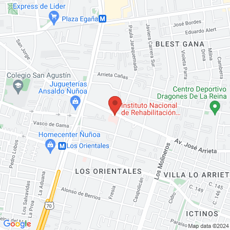 National Rehabilitation Institute Pedro Aguirre Cerda map