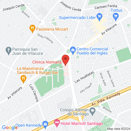 Clínica Alemana map