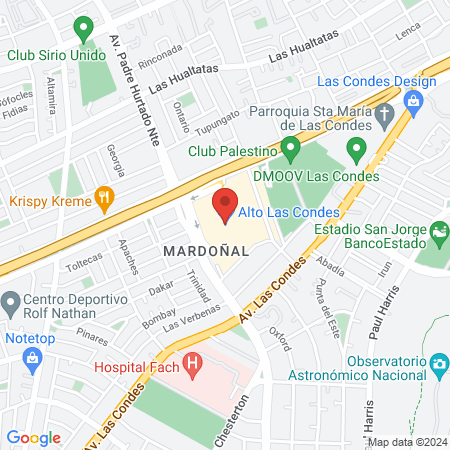 IntegraMédica Alto las Condes map
