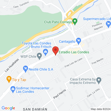 Estadio Las Condes map