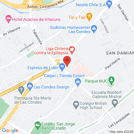 Instituto Chileno de Neurología map