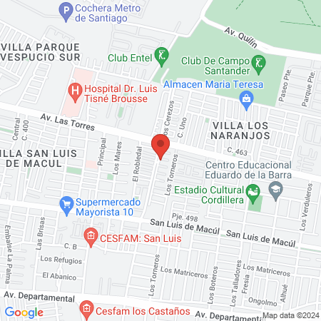 Sapu San Luis map