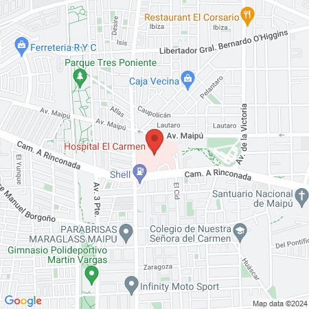 Hospital El Carmen map