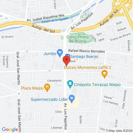 Odontologia Cordillera - Dentistas Maipú map