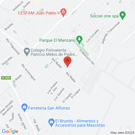 Peluqueria y salon de depilacion Veronika map