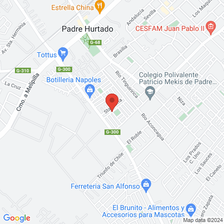 CCR - Padre Hurtado map