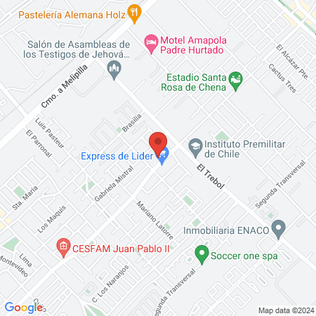 Clínica Veterinaria Padre Hurtado map