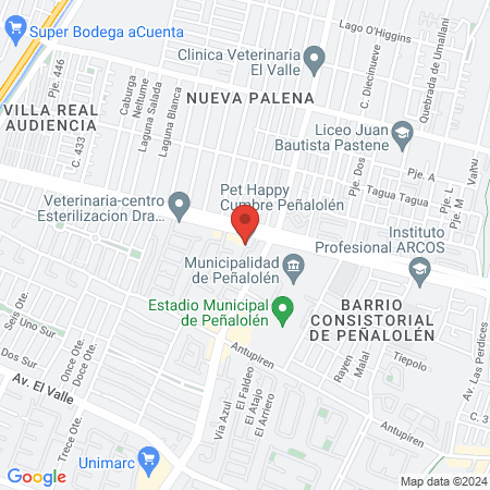 Pet Happy Cumbre Peñalolén map