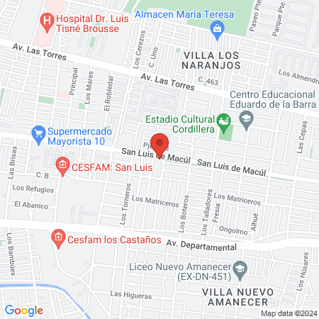 Veterinaria San Luis, Peñalolén map
