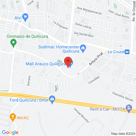 Centro Médico y Dental RedSalud Quilicura map