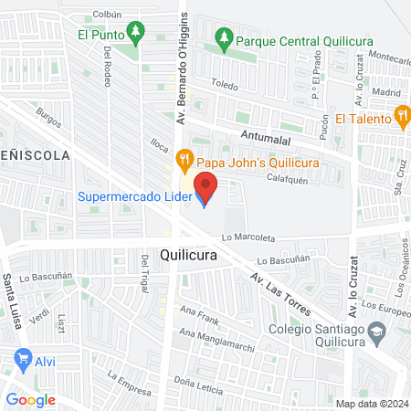 Pet Happy Lider Quilicura map
