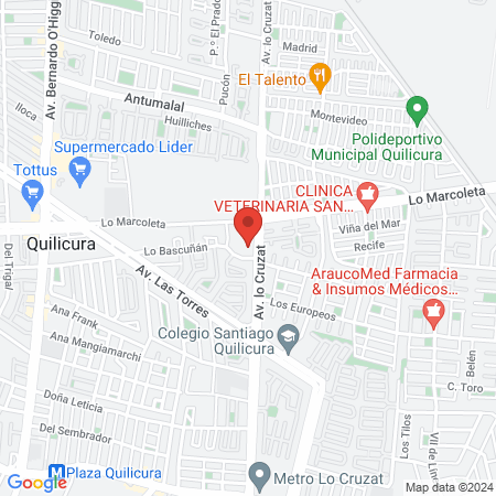 Odontored Clínicas Dentales map