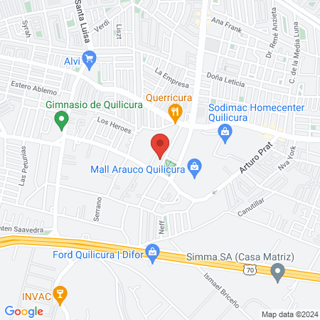 Clínicas Odontológicas BYO Quilicura map