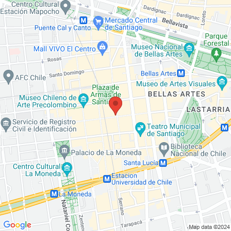 Depilación Santiago centro unisex full Brasilian Hauddy map