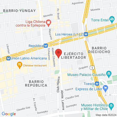 Spa Masculino Santiago map