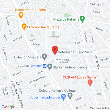 Veterinaria Diego Silva map