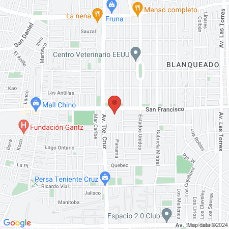 Centro Salud Mental Cosam Lo prado map