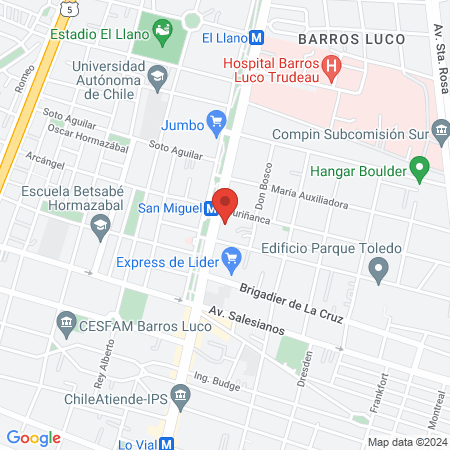 Instituto Chileno de Yoga y Power Yoga ICYPY map