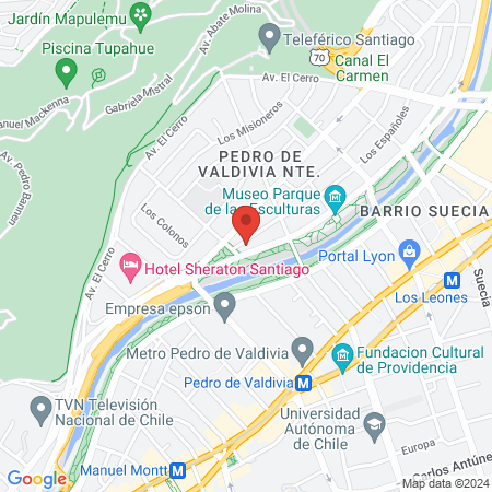 Clínica INDISA - Los Españoles Medical Center map