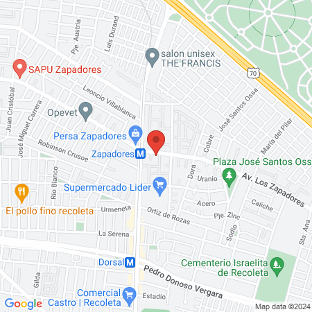Centro Medico y Dental Zapadores map
