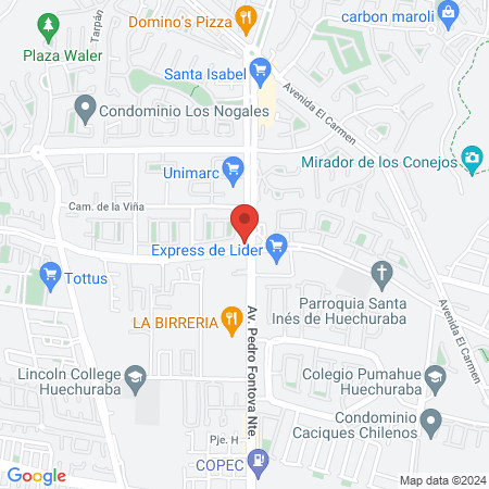 Clínica Veterinaria Huechuraba map