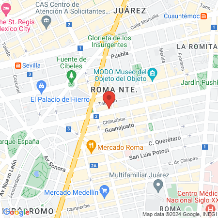 Peluquería y/o estética Obregón map