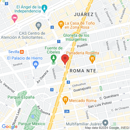 El Catrín de Roma map
