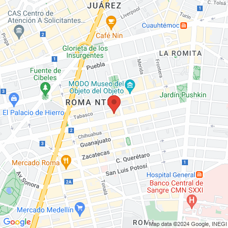 Rehabilitación de COVID-19 Roma map