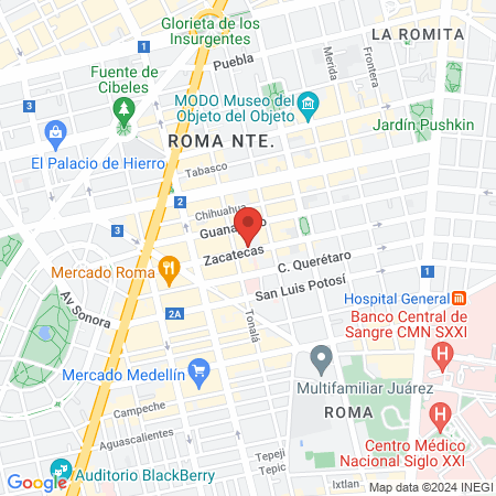 Therafis "Fisioterapia Integral" map