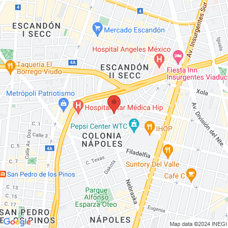 PILATES NAPOLES map