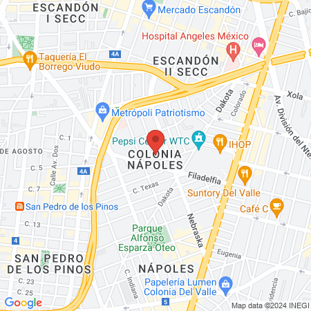 Dra. Daniela Uribe Pérez, Psiquiatra map