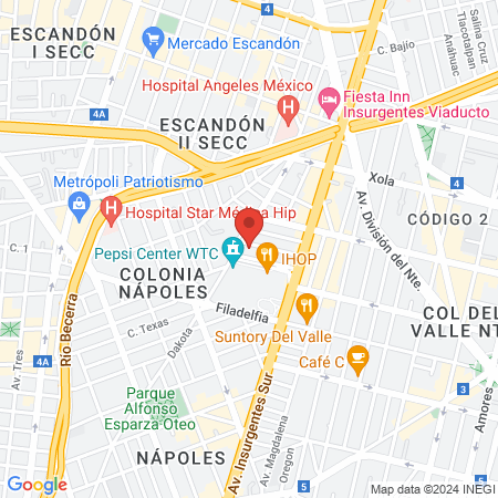 Odont. Beatriz Saavedra Gastélum map