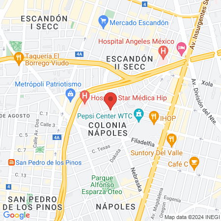 Vlinder Center - Colonia Nápoles map