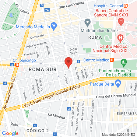 Barbería Tres Colonias map