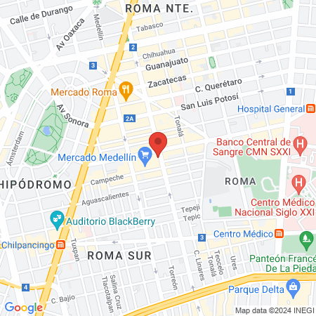 Federación Mexicana De Yoga Universal A.c. map