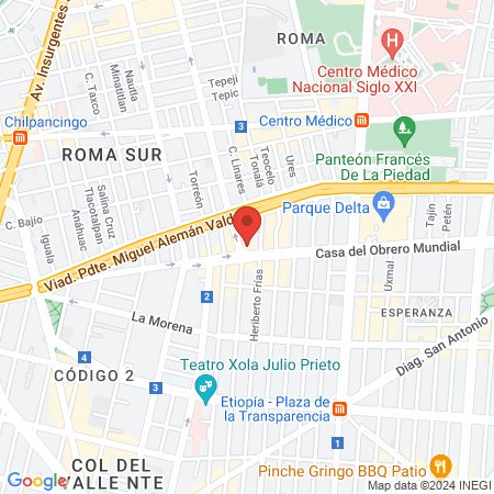 Sports World Obrero Mundial map