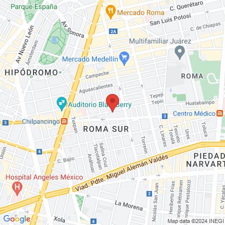 Dentista odontopediatra map