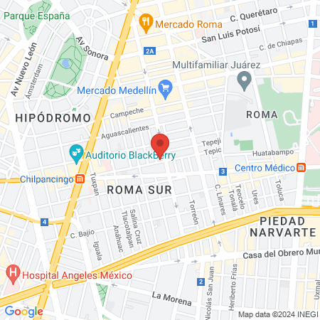 Consultorio Podólogico map